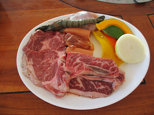 パラダイスメニュー70USD@サンセットビーチBBQ