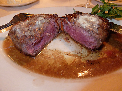 “牛フィレ肉+フォアグラ・コニャック・バター@Morton's