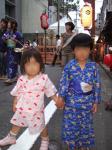 浴衣を着せて祇園祭へ